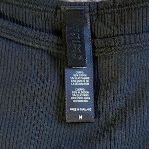 Skims basic black tank top